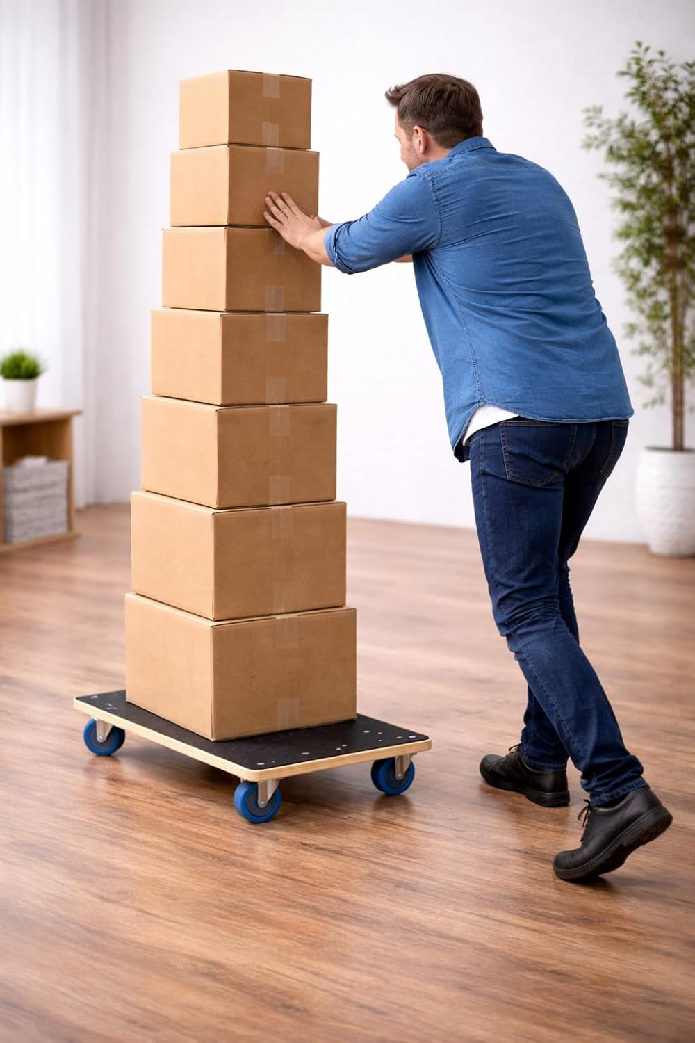 (2er-Set) Möbelroller/Transporthilfe | 60 × 40 cm | je 500 kg | Kompakt, stabil, bodenschonend – für