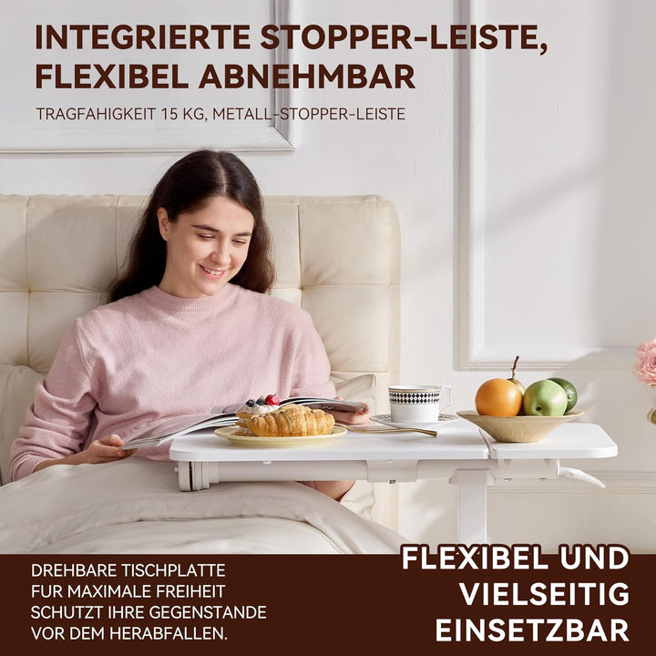 MUSSO AnyDesk-D5 Mobiler Steh-Sitz-Schreibtisch, höhenverstellbar 68-108cm, Laptoptisch mit Gasdruck