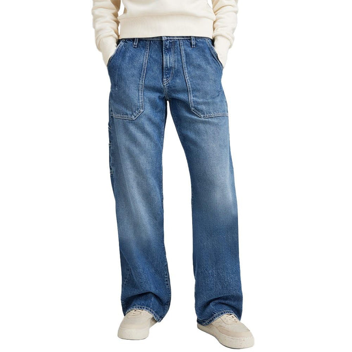 G-STAR RAW Damen Judee Carpenter Loose Jeans 30W / 34L Blau (Faded Blue Pool D23590-d442-g121), 30W