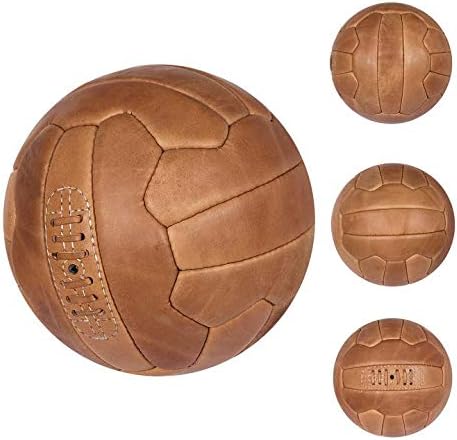 FNine Fussball Vintage Antik Leder Fussball