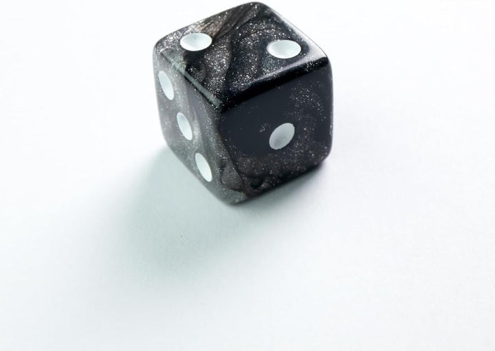 Gamegenic, Galaxy Series - Moon - D6 Dice Set 12 mm Mond, Mond