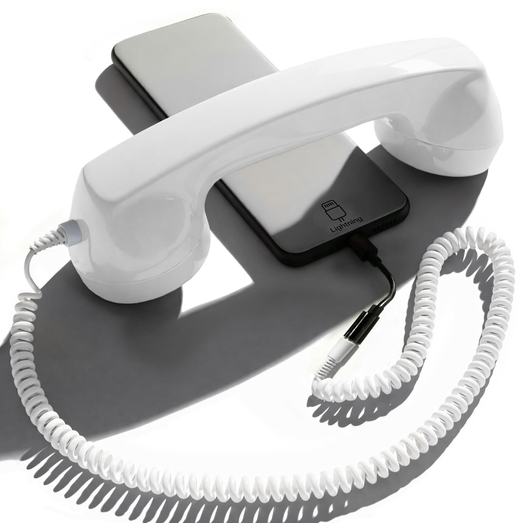 Opis Technology 60s Micro Lightning Edition Retro-Telefonhörer für iPhone 7 bis 14, inkl. MFi-zertif