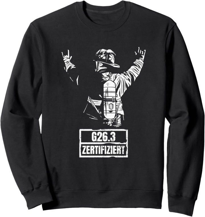 Feuerwehr AGT G26.3 zertifiziert Feuerwehr Atemschutz Sweatshirt