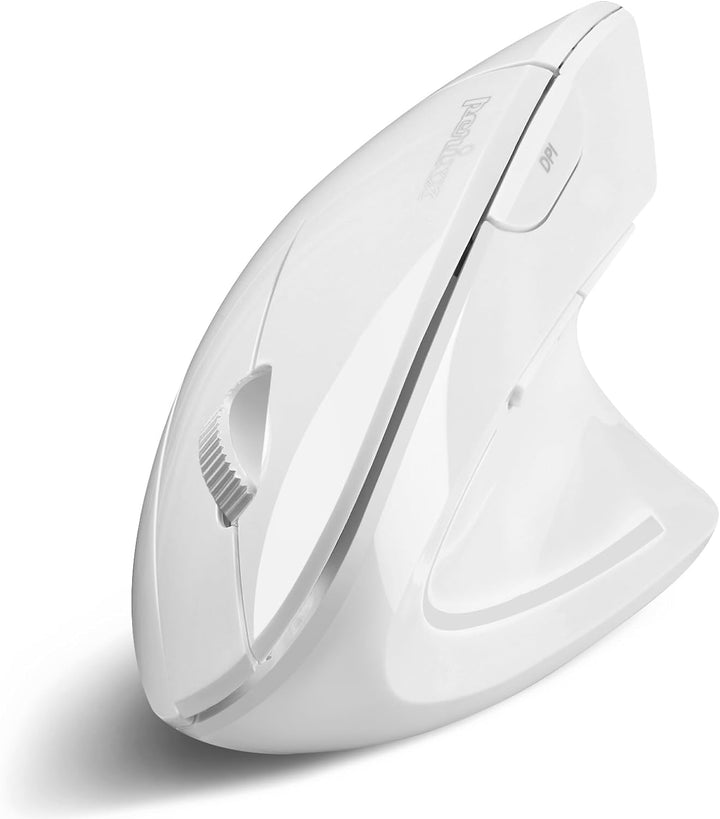Perixx PERIMICE-813W Vertikale Bluetooth-Maus - Kabellose 3-in-1-Multi-Device-Technologie - Reise-Tr
