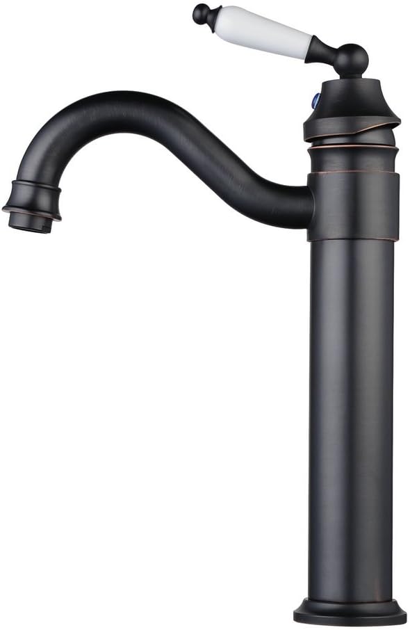 Elegant Klassischer Einhebel Wasserhahn Armatur Waschtischarmatur Für Bad Waschtisch,Schwarz,Beelee