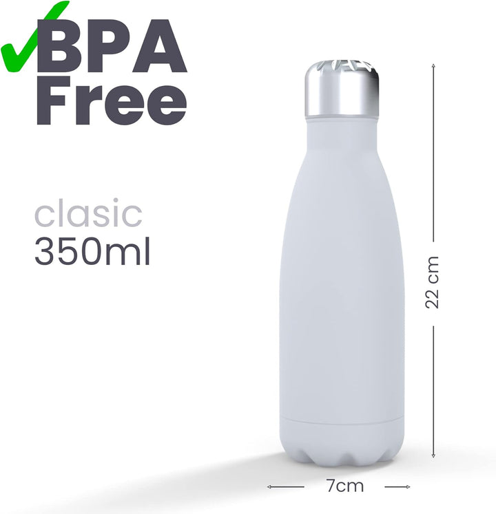 IBILI - Thermokanne mit Doppelwand Zigzag, 350 ml, Edelstahl 18/10, wiederverwendbar Zigzaguear 350