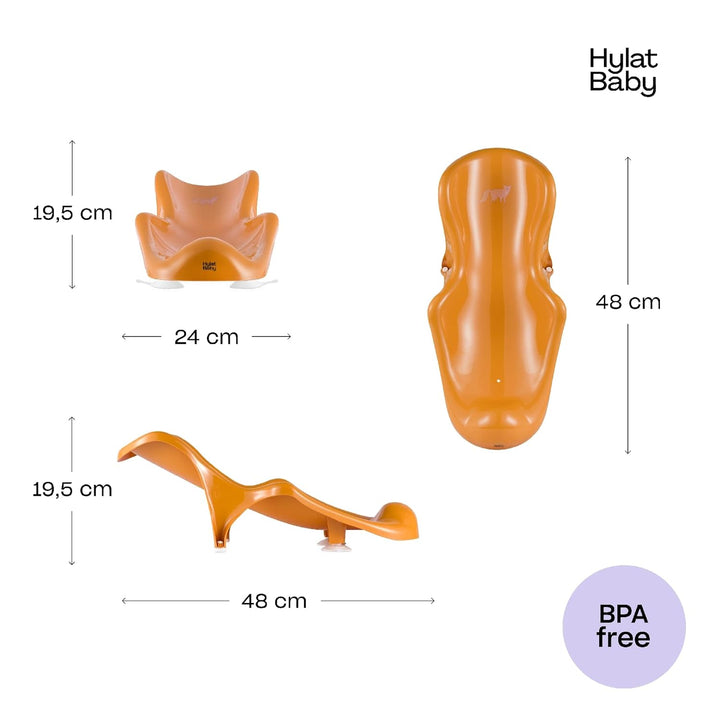 Hylat Baby Badewanneneinsatz Baby - wertvolle Badehilfe für Säuglinge und Babys von Geburt bis ca. 6