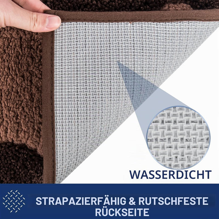 FCSDETAIL Schmutzfangmatte waschbar 80 x 120 cm, Fussmatte Innen, absorbierend Fussmatte, rutschfest