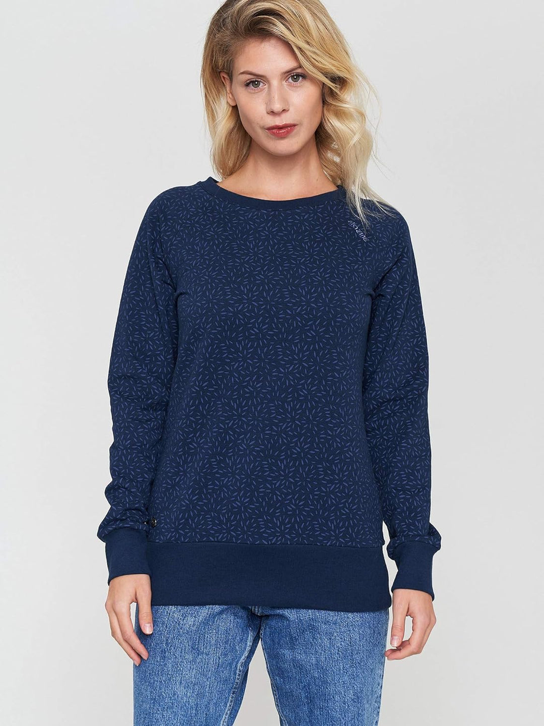 mazine Damen Moon Sweater - Navy/Printed - XL