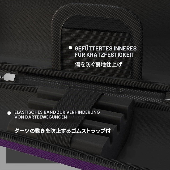 Target Japan Takoma Shell Wallet, Lila | Dart-Tasche, Dart-Aufbewahrungsbehälter, hält 3 vollständig