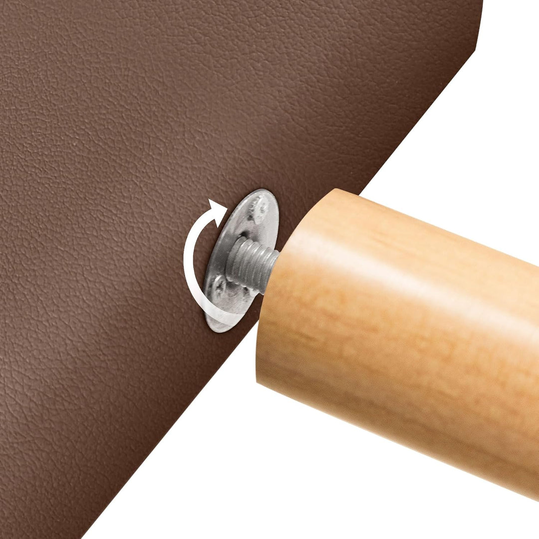 DHOME Kunstleder oder Stoff Kopfteil AQUALINE Pro mit 2 Reihen von Schaltflächen und Füssen gepolste