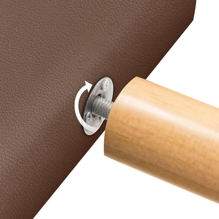 DHOME Kunstleder oder Stoff Kopfteil AQUALINE Pro mit 2 Reihen von Schaltflächen und Füssen gepolste