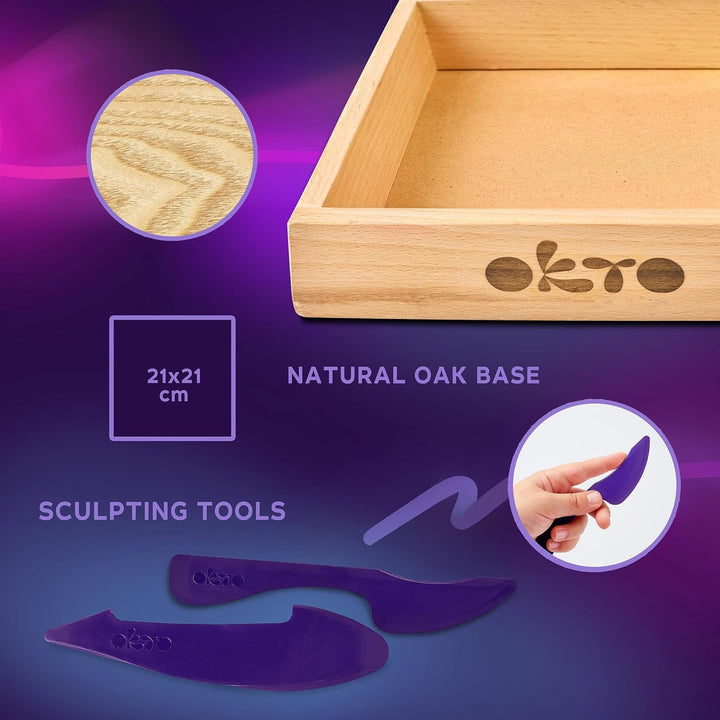 OKTO Mommy Troll/Air Clay Kunst im Holzdekor