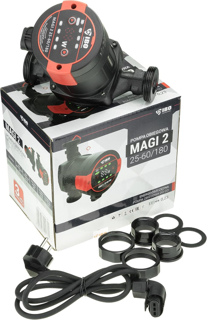 IBO Hocheffizienz Pumpe MAGI 2 25-60/180 Umwälzpumpe Zirkulationspumpe Wasserpumpe