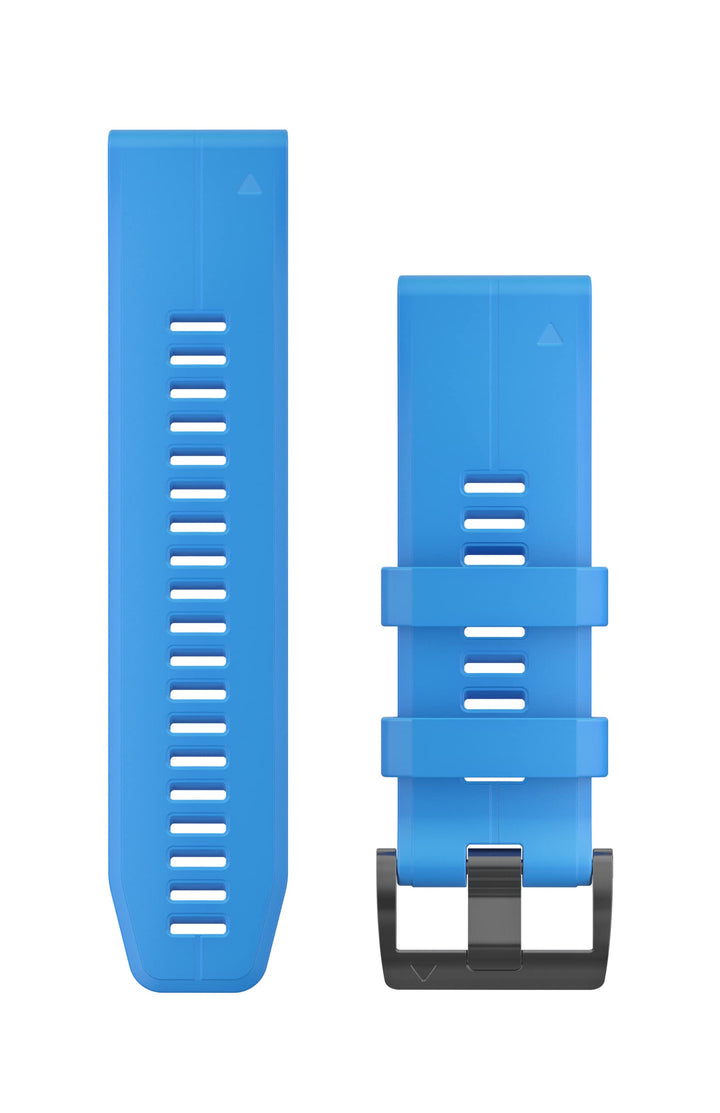 Garmin Quickfit Armband, 26mm, Silikon, Cyanblau, passend für Fenix 5X/6X/7X Serie, Enduro 1/2, Tact