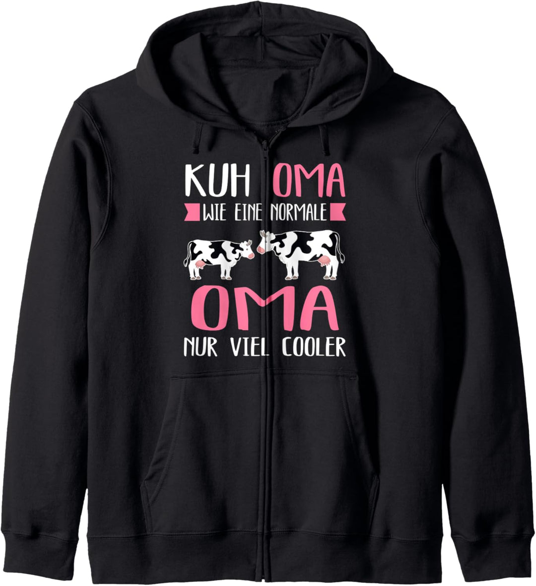 Kuh Oma Kühe Rinder Kapuzenjacke