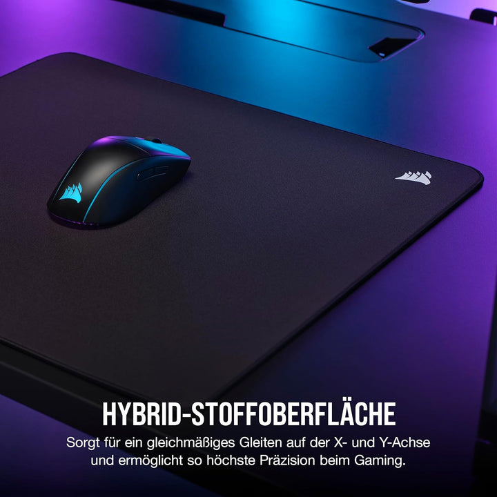 Corsair MM500 v2 Grosses Hybrid-Stoff-Mauspad für Spiele – 45cm x 40cm – Auslaufsichere Beschichtung
