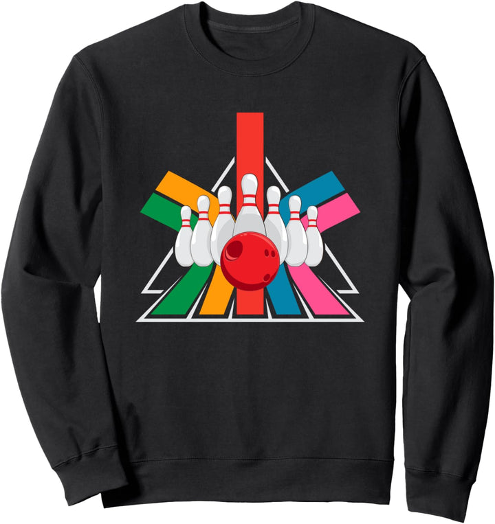 Retro-Bowling-Design für Ihr Bowling-Team Sweatshirt