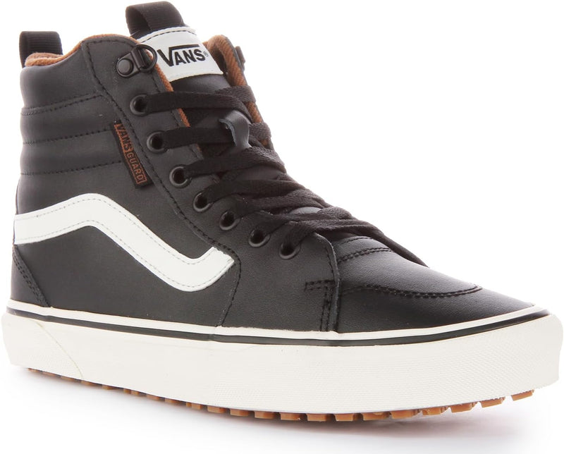 Vans Herren Filmore Hi Vansguard Sneaker 39 EU Leather Black Marshmallow, 39 EU Leather Black Marshm