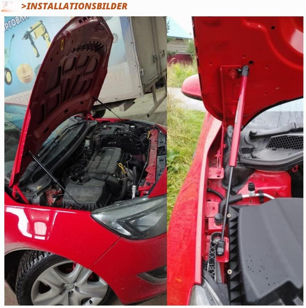 JINGLINGKJ für Astra J MK6 2009-2014 Motorhaube vorne Haubenstreben modifizieren Gasdruckfedern Gasf