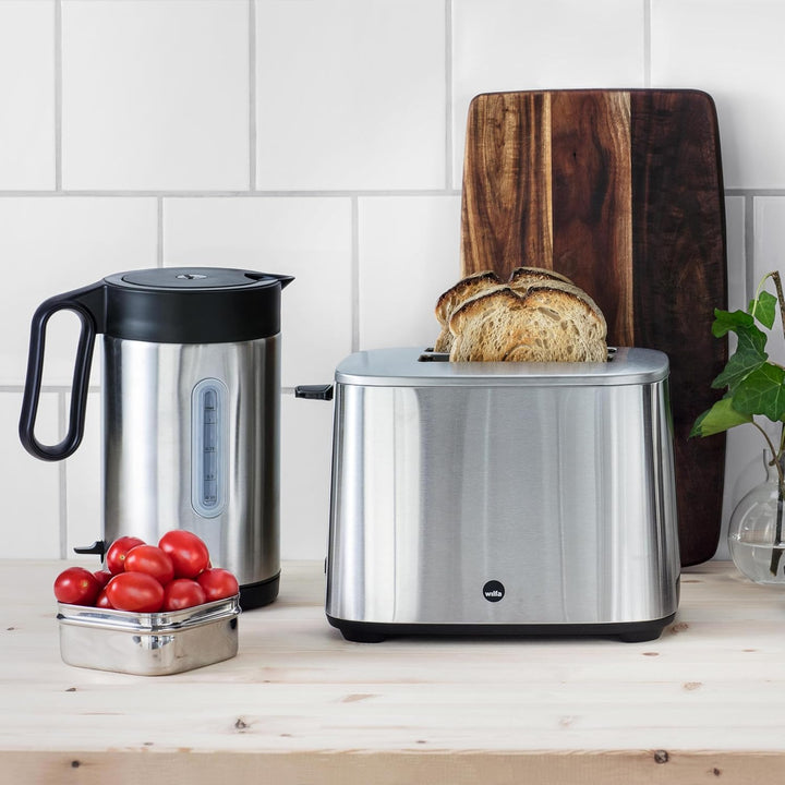 Wilfa CLASSIC Toaster - aus Edelstahl, verstellbare Hitzeeinstellungen mit Auftau-, Wiederaufheiz- u