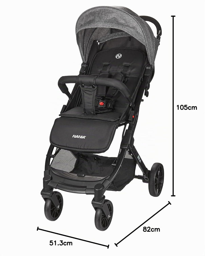 Nania Myla, kompakter Buggy, Kinderwagen 0 bis 4 Jahre (22 kg max), leicht (7,5 kg), Stadtwagen, mit