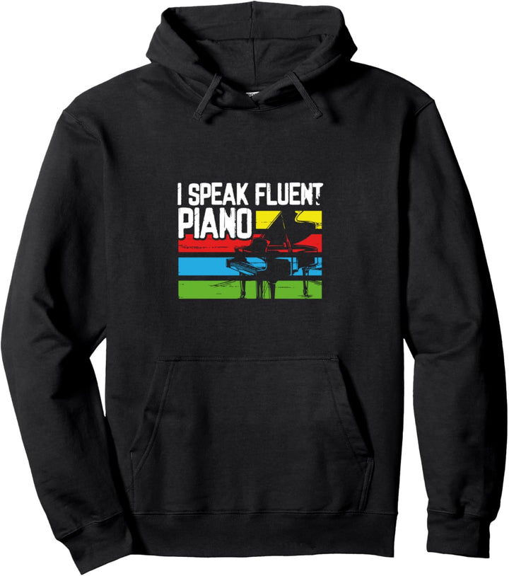 Ich spreche fliessend Klavier - Musikinstrument Pullover Hoodie