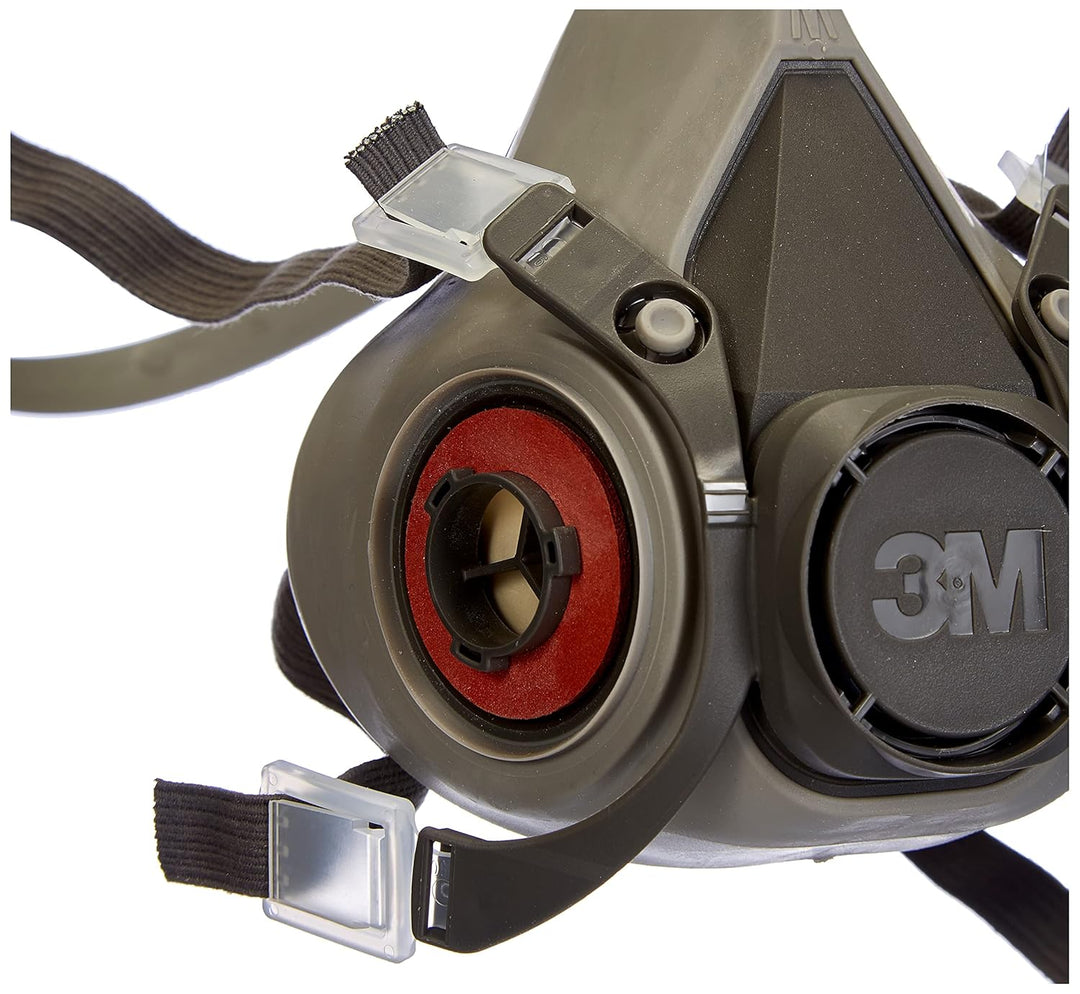 3M 70071617933 Gas- und Kombi A2 Partikelfilter, 8 Stück &amp; XA007702658 6200M Mehrweg-Halbmaske, Grös