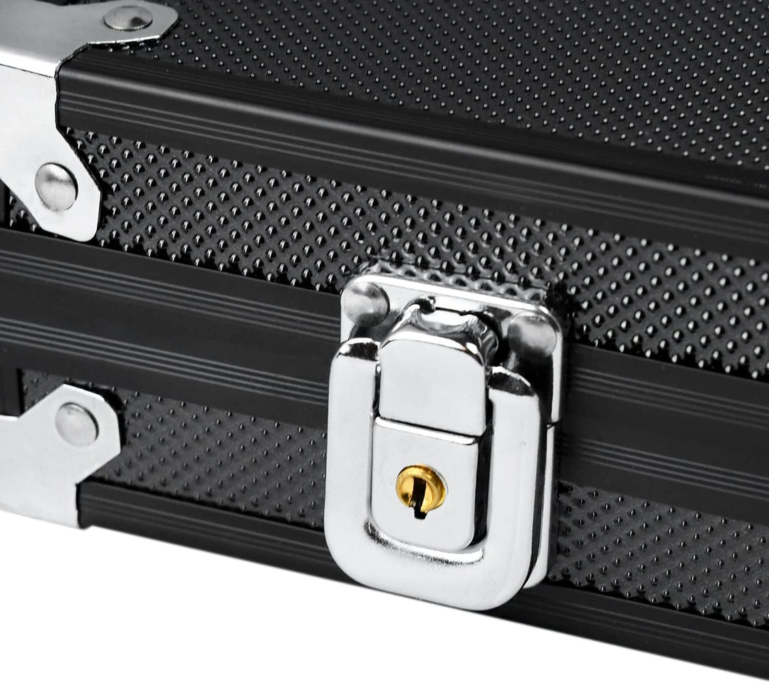YUENFONG Pokerkoffer Pokerset mit 500 hochwertigen Laser Pokerchips, inkl. 2 Pokerdecks, 1 Dealer Bu
