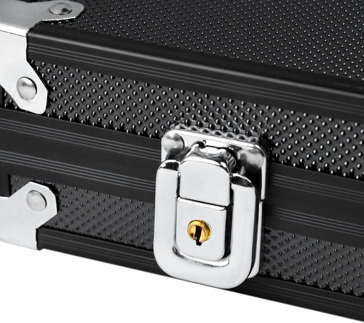 YUENFONG Pokerkoffer Pokerset mit 500 hochwertigen Laser Pokerchips, inkl. 2 Pokerdecks, 1 Dealer Bu