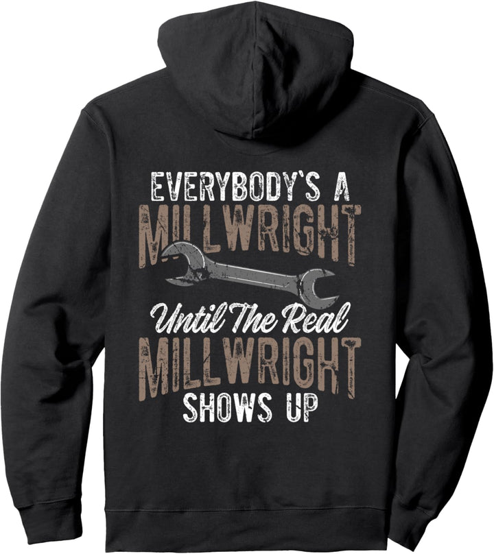 Millwright Bild auf der Rückseite der Kleidung Pullover Hoodie