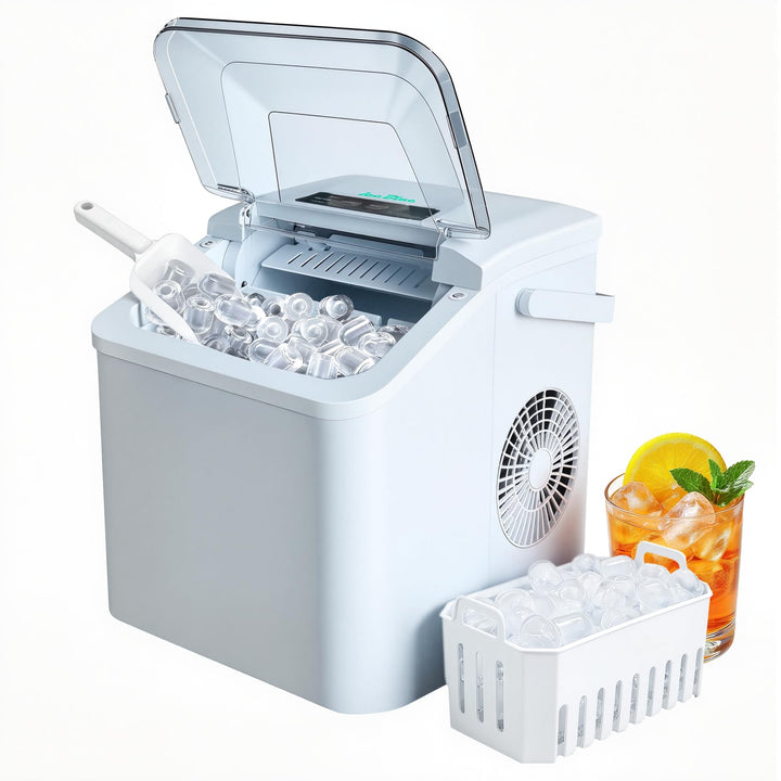 Eismaschine, 2 Grössen an Kugeleis Tisch-Eismaschine (weiss）