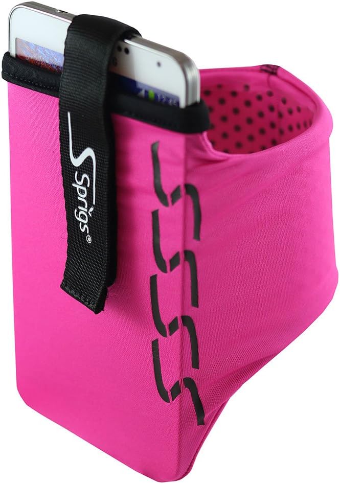 Sprigs Banjee Oberarm Handy Tasche Armband Joggen Sport Fitness Wandern Laufen Smartphone, 552 Pink