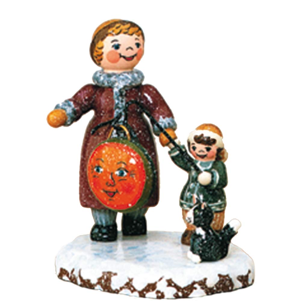 Kleine Figuren & Miniaturen Winterkinder Meine grosse Schwester und ich - 8cm - Hubrig Volkskunst