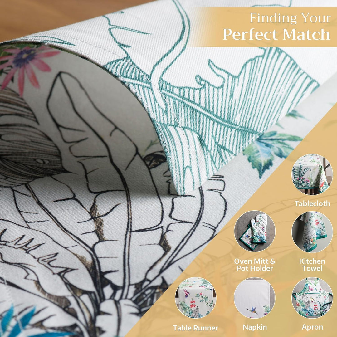Maison d'Hermine Tischsets, 100% Baumwolle, 4er-Set, 33 cm x 48 cm, dekorative, waschbare Tischsets,
