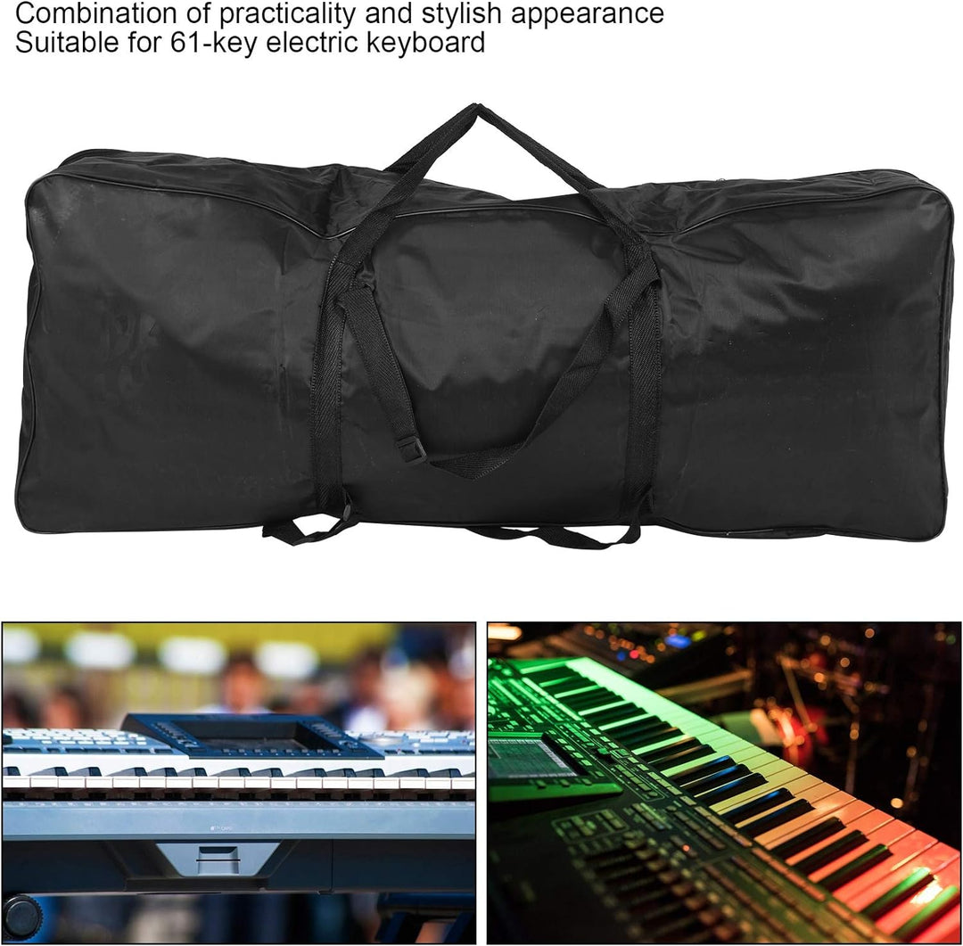 61-Tasten-Tastaturtasche, schwarze wasserdichte Schutzhülle aus elektronischem Orgelpiano aus Oxford