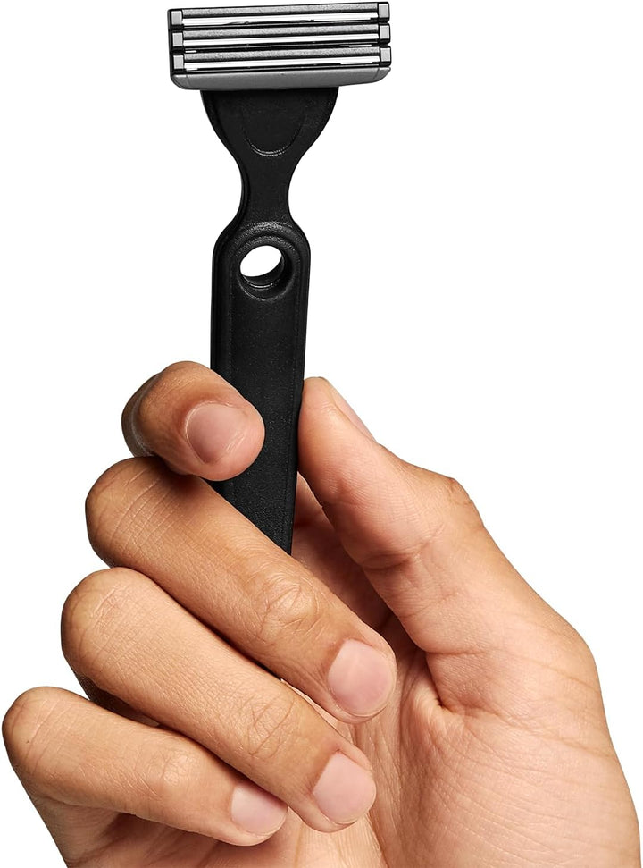 Boldking Bartpflege Set für Männer Sensitiv - Rasierset mit Nassrasierer, 2 Stück Rasierklingen, Ras