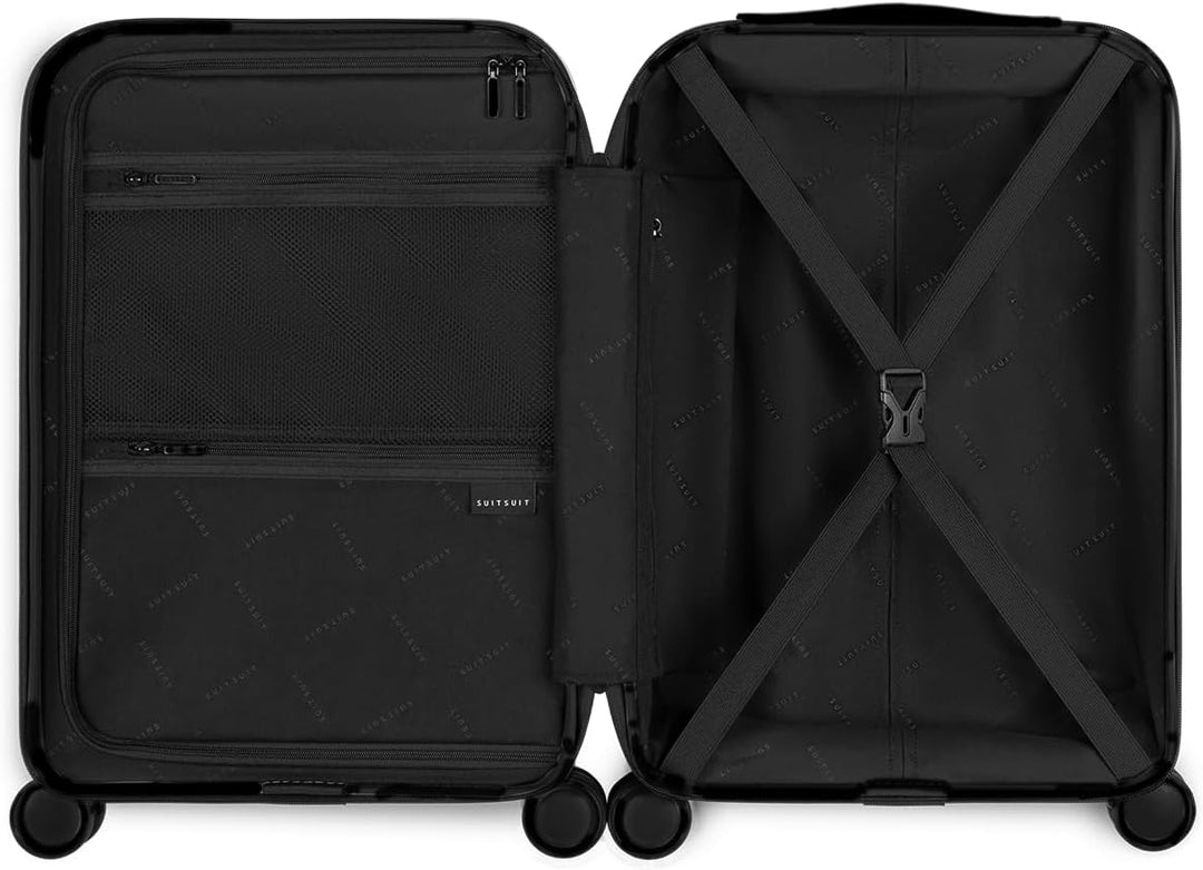 SUITSUIT Handgepäck Koffer mit 4 Rollen 55 x 35 x 20 cm - Hartschalen Kabinentrolley mit TSA-Schloss