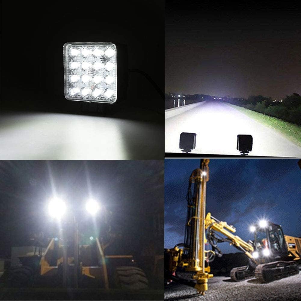 BeiLan Arbeitslichtleiste, LED-Scheinwerfer Auto-Off-Road-Licht Hilfslichter mit 48W LED-Lichtleiste