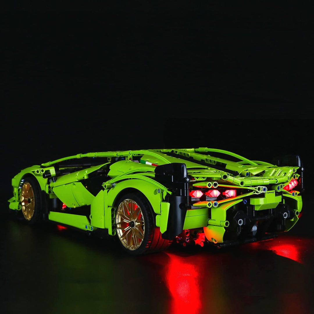 BRIKSMAX Led Beleuchtungsset für Lego Technic Lamborghini Sián FKP 37 - Compatible with Lego 42115 B
