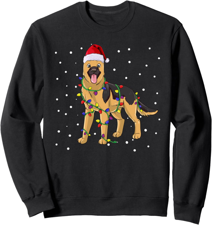Schäferhund Weihnachten Hunde Hundehalter Sweatshirt