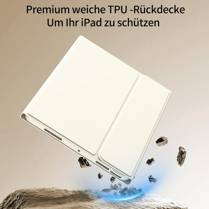 Hülle mit Tastatur für iPad A16 11. Generation 2025, iPad 10. Generation 2022 10,9 Zoll, Abnehmbarer