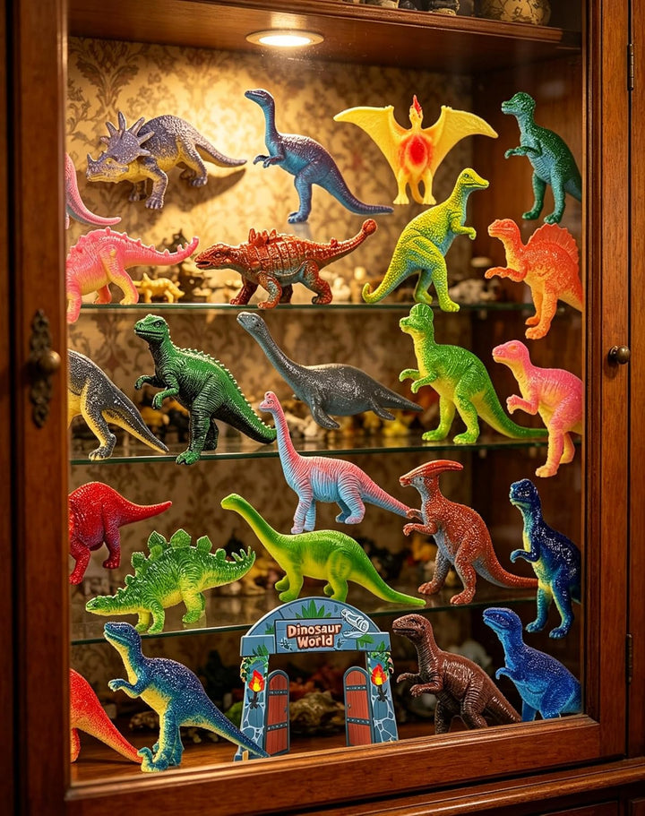 iZoeL Adventskalender 2025 Dinosaurier Kinder Jungen Dino Adventskalender 24 Dinosaurfiguren Füllung
