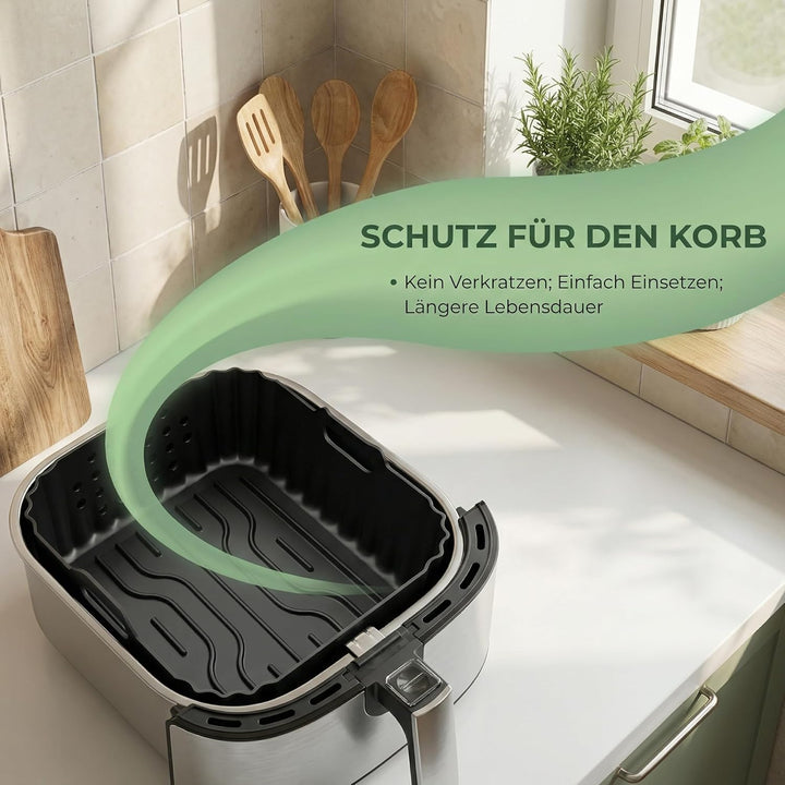 Silikonform Heissluftfritteuse Zubehör für Philips Airfryer 4000 Series Stacked Dual Basket 10L, Acc