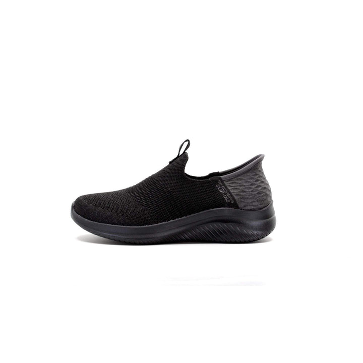 Skechers Damen Ultra Flex 3.0 Smooth Step Sneakers,Sports Shoes 35.5 EU Black Knit Jersey Trim, 35.5