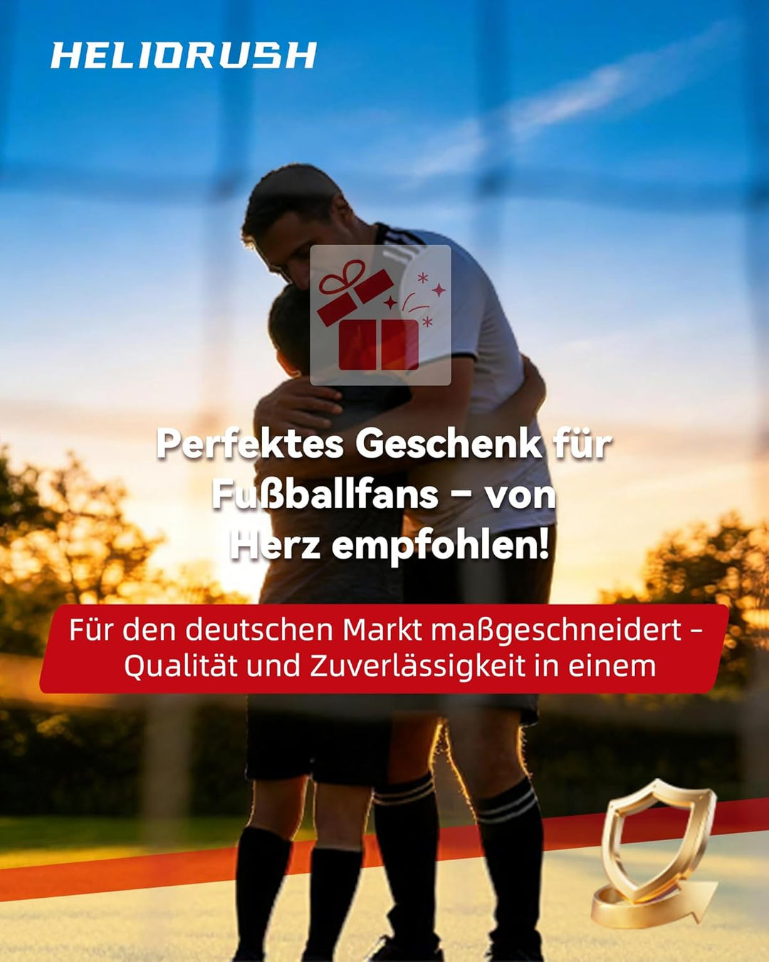 Fussballtor für Garten Kinder - 32mm Stahlrahmen & EPE-Polsterung, Wetterfestes Tor Set mit 33-lagig