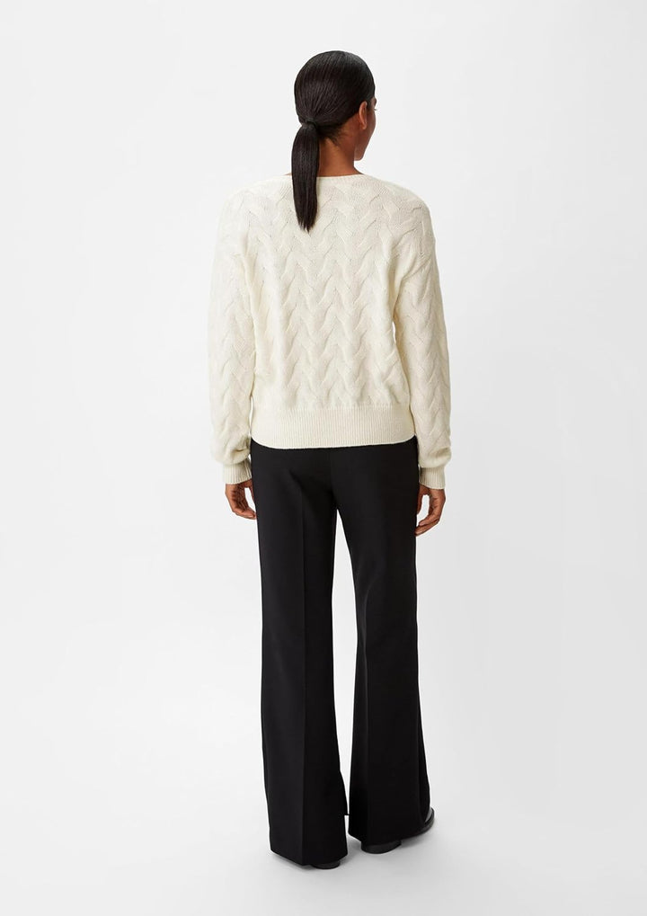 Comma Damen Pullover XL Weiss 0120, XL Weiss 0120