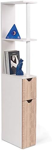ProBache WC-Schrank, Holz, platzsparend, für Toilette, 2 Türen Buche