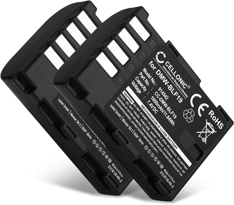 CELLONIC 2X Kamera Ersatzakku BP-61 für Sigma SD Quattro, SD Quattro H, Ersatz Akku 1600mAh BP-61 Ka