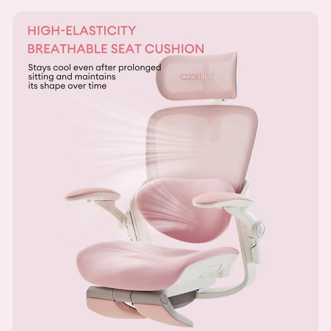 MUSSO E80 Muse FemmePosture™ Ergonomischer Bürostuhl für Frauen - 135° Neigung & 3D-Lendenstütze, 17